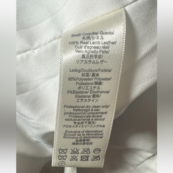 Rebecca Minkoff Lamb Leather Floral Print Biker Jacket - Picture 10 of 10